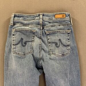 AG Adriano Goldschmied Jeans Womens 26R (26x28) Blue Slim Straight Stretch Denim